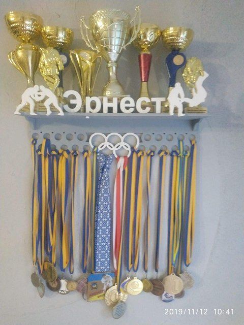 Медальница дзюдо, борьба, самбо, именная с полкой, деревянная, держатель для медалей, медальницы 3919003096_medalnitsa-dzyudo-borba фото