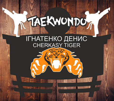Медальница карате, тейквондо, айкидо, именная с полкой, деревянная, держатель для медалей, медальницы 3914852844_medalnitsa-karate-tejkvondo фото